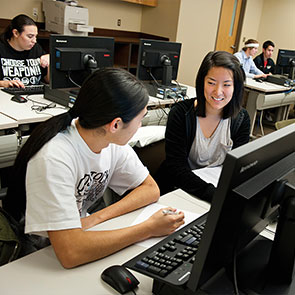 Students working together at a computer. Read about Gifts of Appreciated Securities Students working together at a computer. Read about Gifts of Appreciated Securities