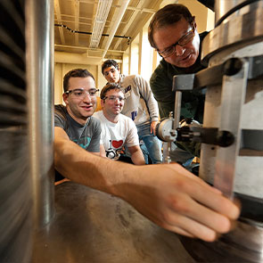 Photo of engineering students