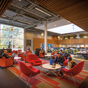 Indoor room with tables and chairs. Read about Gifts That Pay You Income